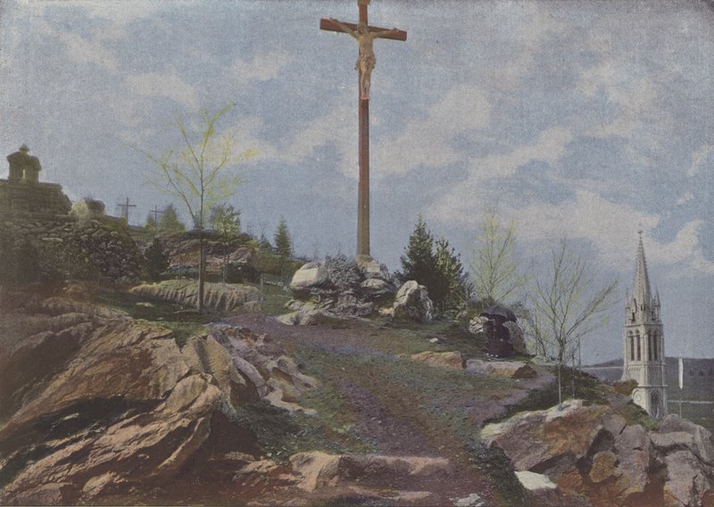 Lourdes, Le Calvaire (renkli fotoğraf) by (after) French Photographer