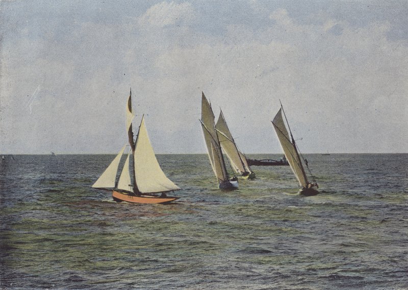 Marsilya, Les Regates (renkli fotoğraf) by (after) French Photographer