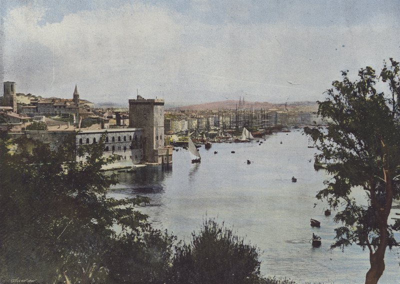 Marsilya, Eski Liman (renkli fotoğraf) by (after) French Photographer