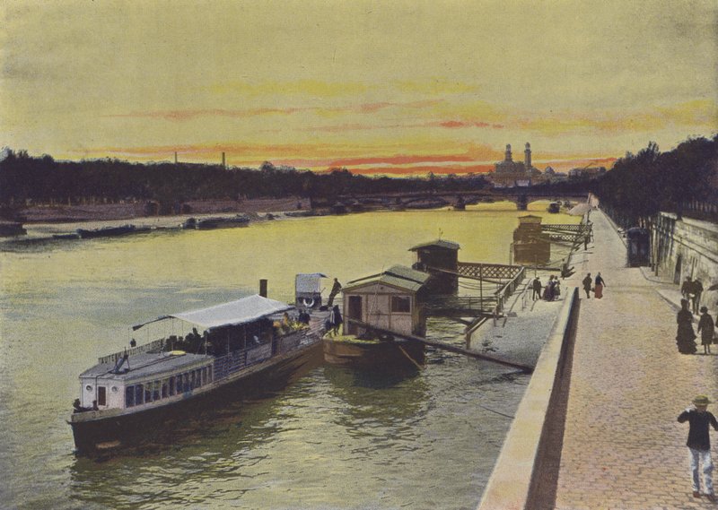 Paris, La Seine (renkli fotoğraf) by (after) French Photographer