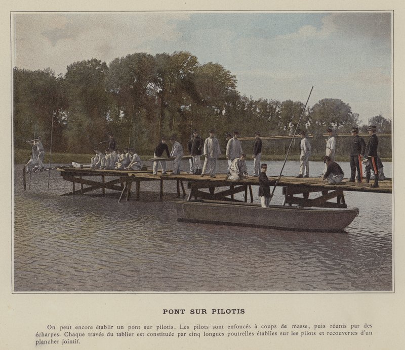 Su üstü köprüsü (renkli fotoğraf) by (after) French Photographer