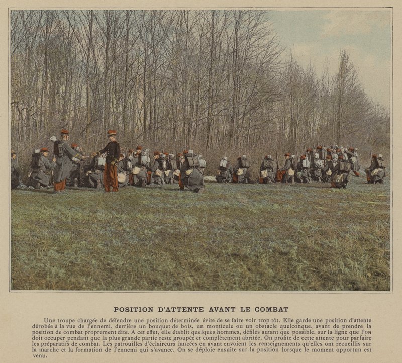 Dövüşten Önce Bekleme Pozisyonu (renkli fotoğraf) by (after) French Photographer