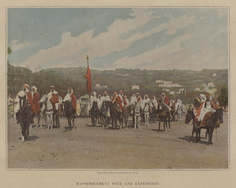 Bir Keşif Gezisi için Toplanma (renkli fotoğraf) by (after) French Photographer