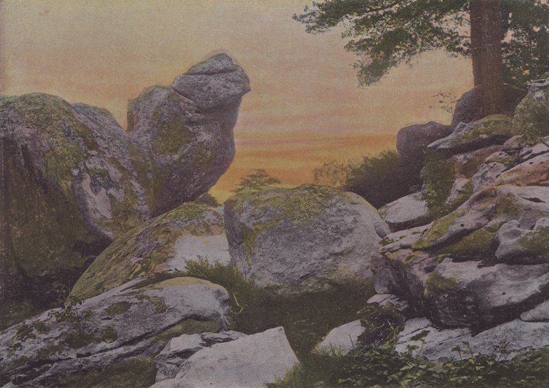 Mont Ussy Kayaları (renkli fotoğraf) by (after) French Photographer