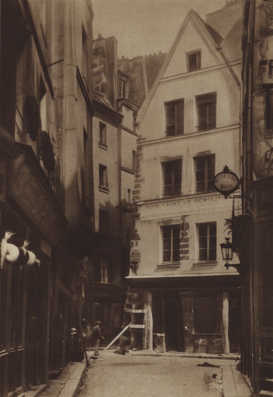 Rue Pirouette ve Rue Mondetour (s / b fotoğraf) by (after) French Photographer
