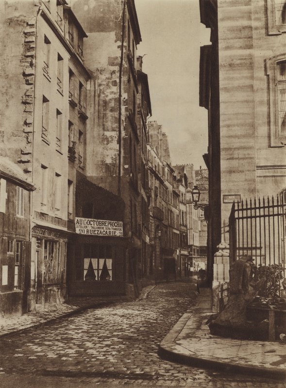 1865 yılında Rue Saint-Christophe, rue de la Cite