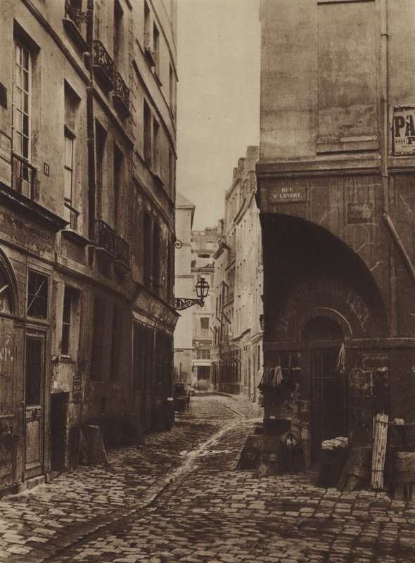1864 yılında Rue des Marmousets, rue Saint-Landry