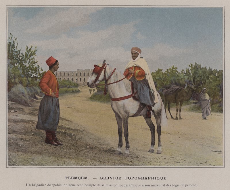 Tlemcen, Topoğrafik Servis (renkli fotoğraf) by (after) French Photographer