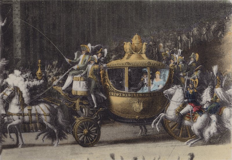 Napolyon Arabası 1, 2 Nisan 1810, Napolyon Arabası 1, 2 Nisan 1810 (renkli fotoğraf) by (after) French Photographer