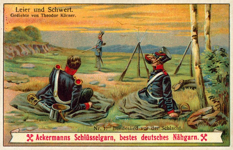 Savaştan Önce Konfederasyon Şarkısı (chromolitho) by (after) German School