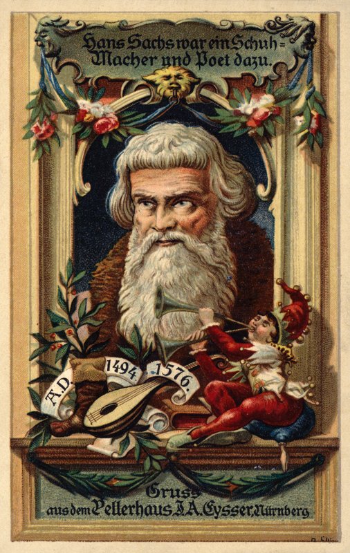 Hans Sachs (renkli taş) by (after) German School