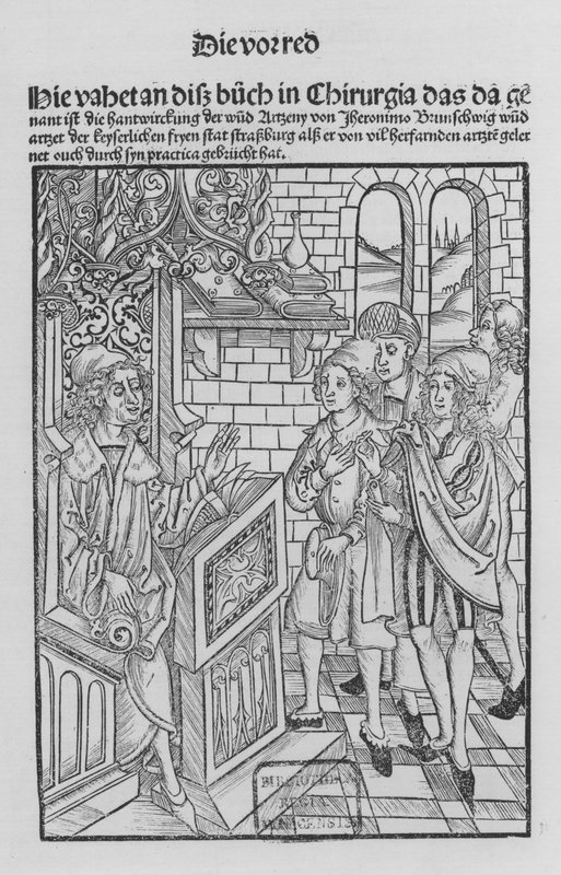 Sirurgia Kitabı, Hieronymus Brunschwig (lito) by (after) German School