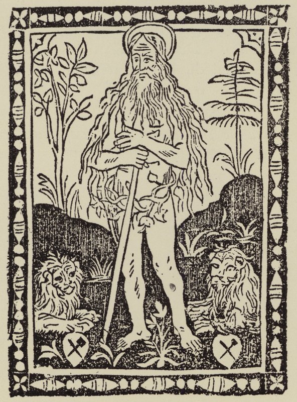 Aziz Josaphat (tahta baskı) by (after) Italian School