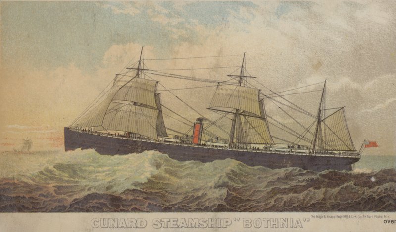 Cunard Buharlı Gemi Bothnia by American School