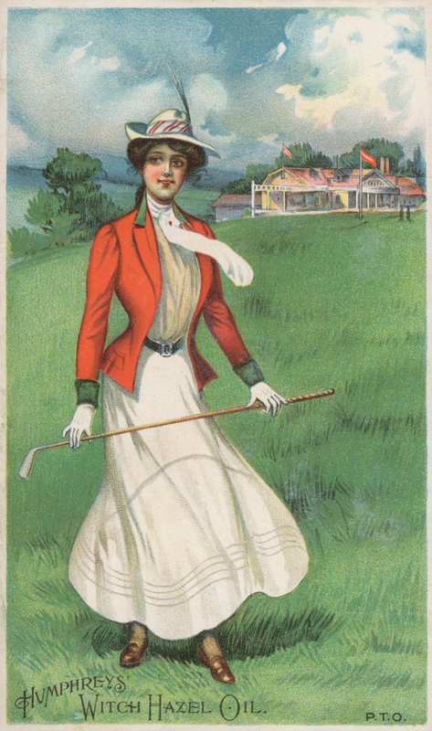 Golf oynayan kız by American School