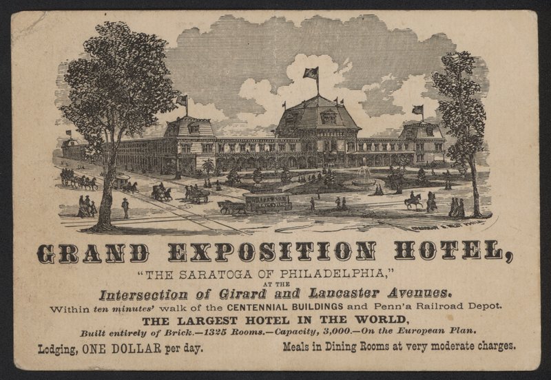 Grand Exposition Otel, Philadelphia by American School