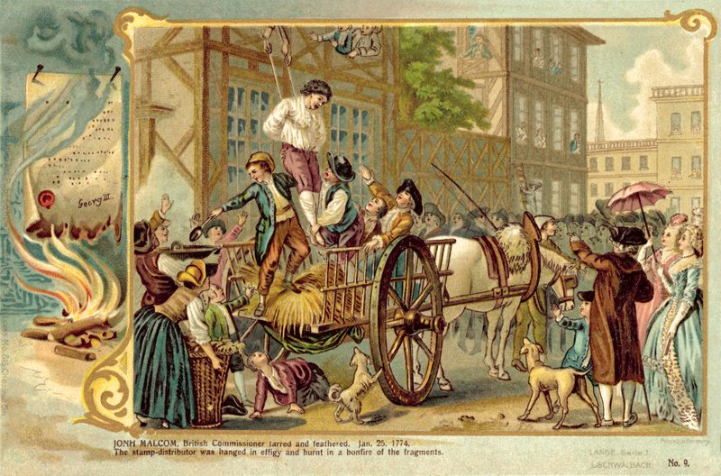 John Malcolm, İngiliz Komiseri, katranlı ve tüylü, 25 Ocak 1774 by American School
