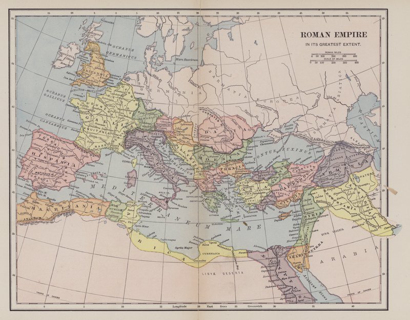 Roma İmparatorluğu en geniş haliyle by American School