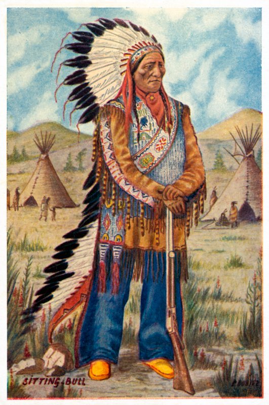 Oturan Boğa by American School