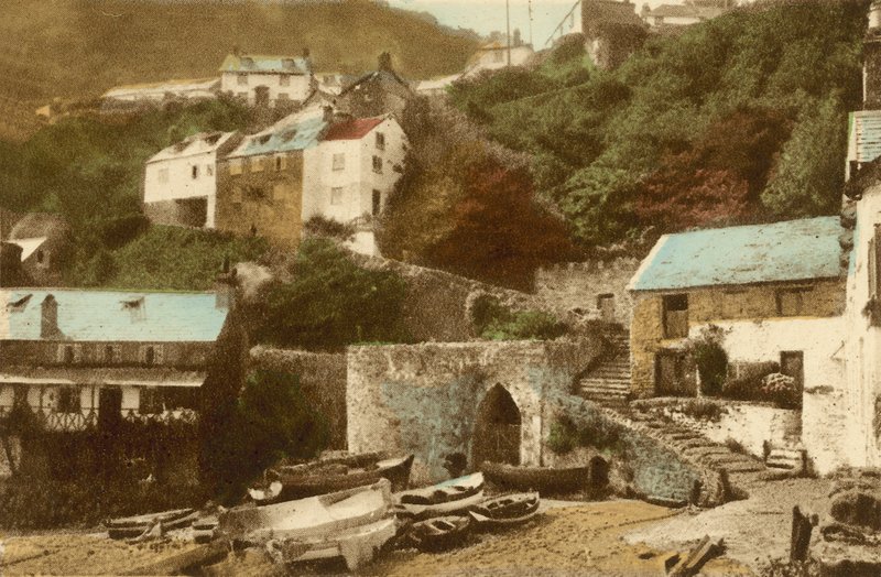 Clovelly, Köye Giriş by English Photographer