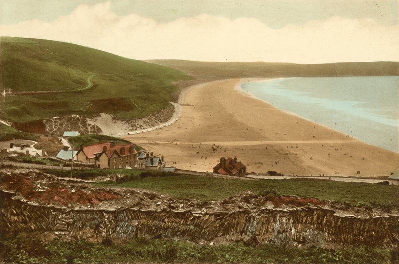 Woolacombe, Mortehoe'dan Kumlar by English Photographer