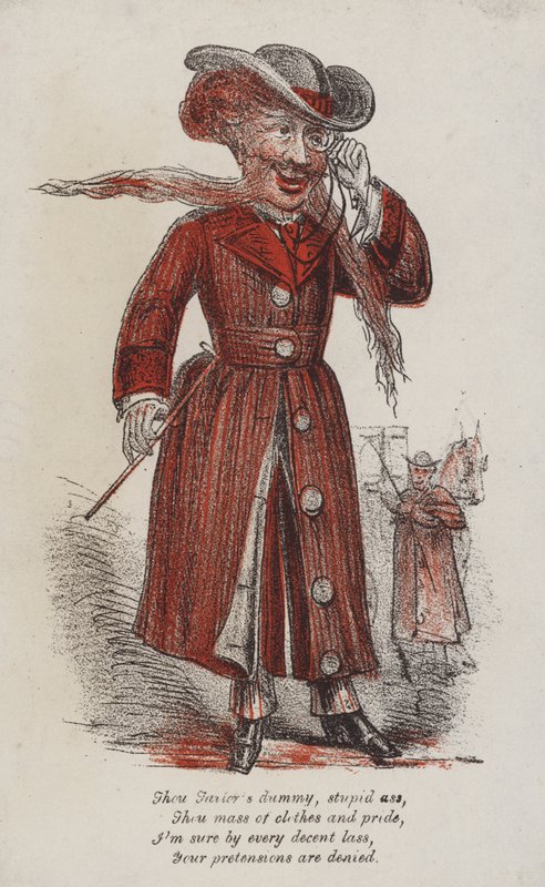 Bir züppenin karikatürü by English School