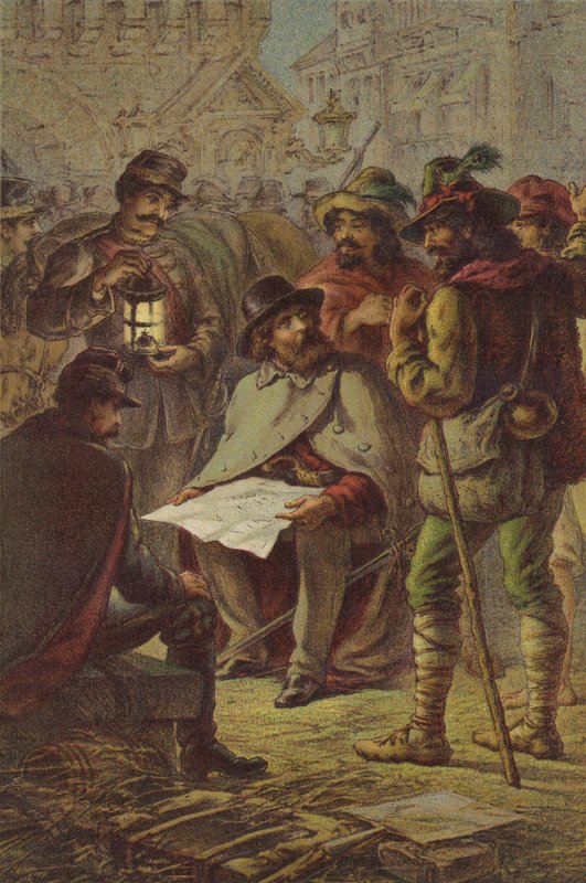 Garibaldi ve köylü rehberleri by English School