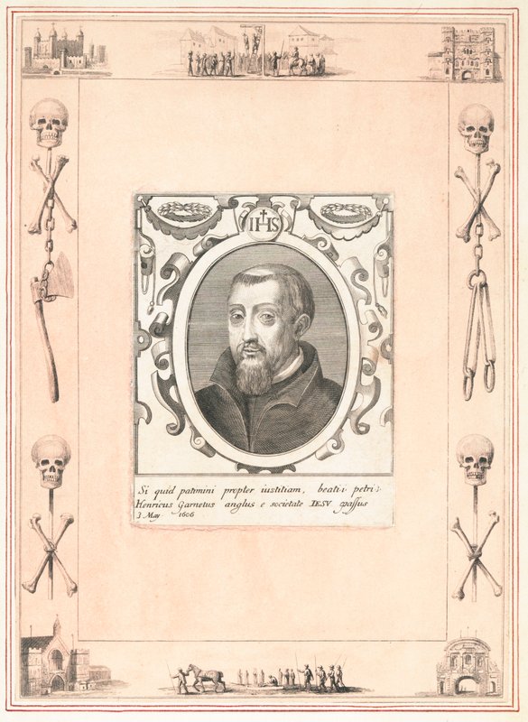 Henry Garnet, Barut Komplosu için idam edildi, 3 Mayıs 1606 by English School