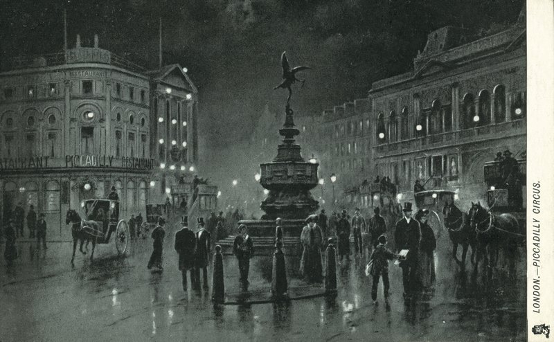 Shaftesbury Memorial Fountain, Piccadilly Circus  by English School