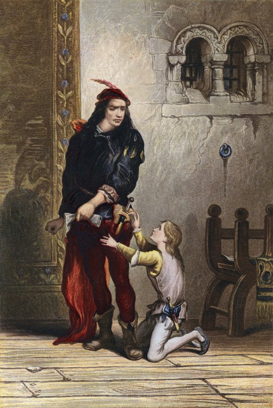 Shakespeare, King John, Perde IV, Sahne 1 by English School