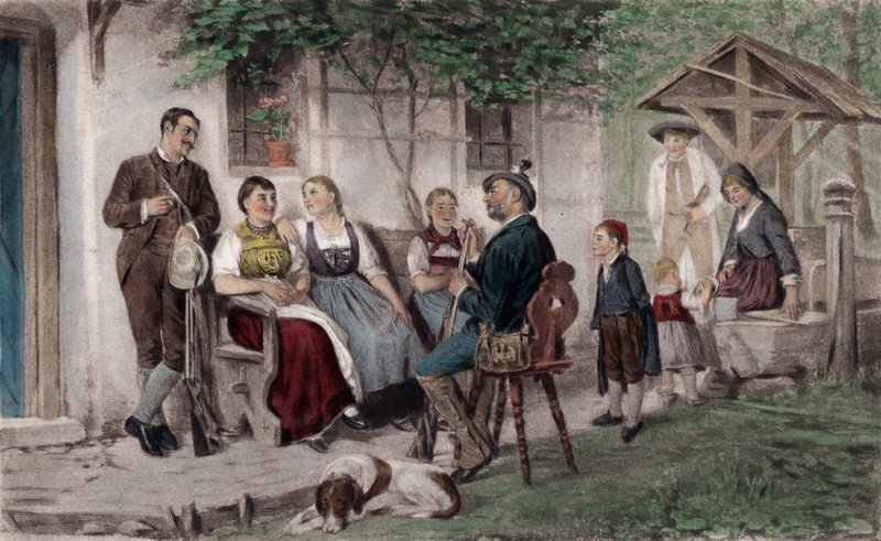 The City Sportsmen (renkli fotogravür) by English School