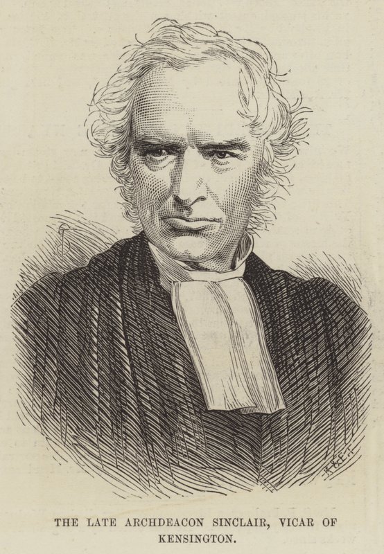 Merhum Başdiyakoz Sinclair, Kensington Papazı by English School