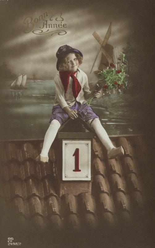 Çocuk bir çatıda by French Photographer