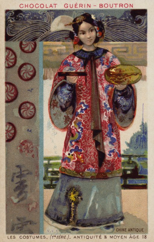 Antik Çin kostümü by French School