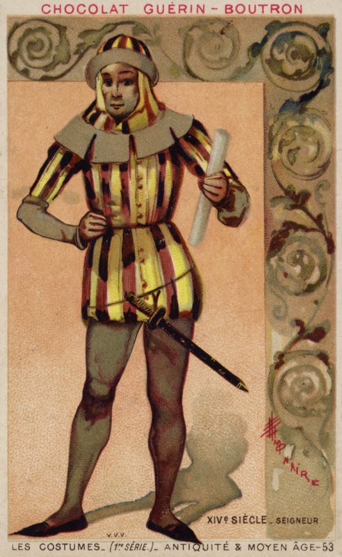 Bir lordun kostümü, 14. yüzyıl by French School