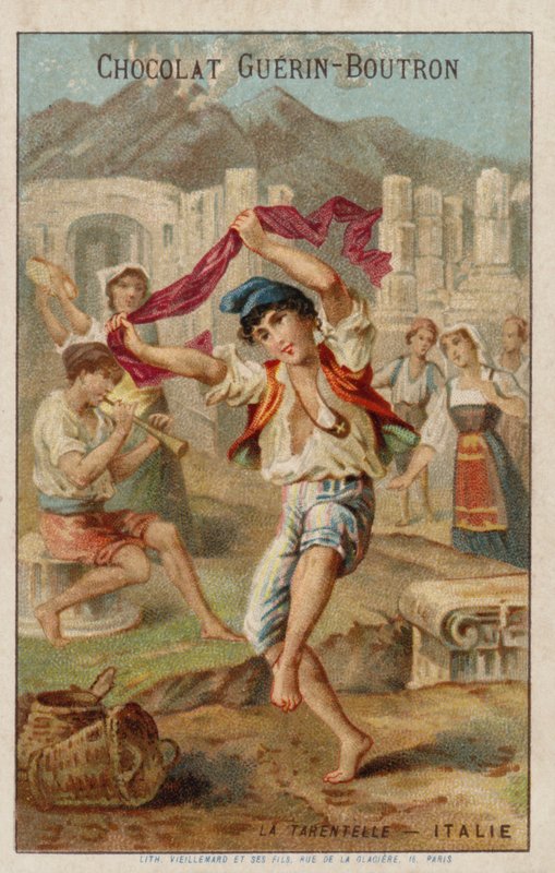 Tarantella dansı, İtalya by French School