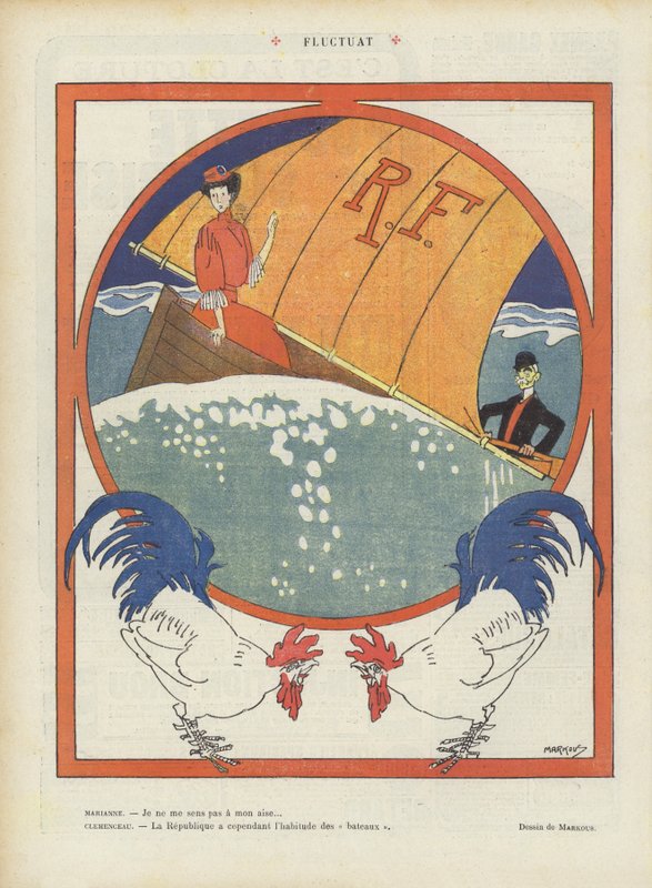 Dalgalanma. Le Rire için İllüstrasyon by French School