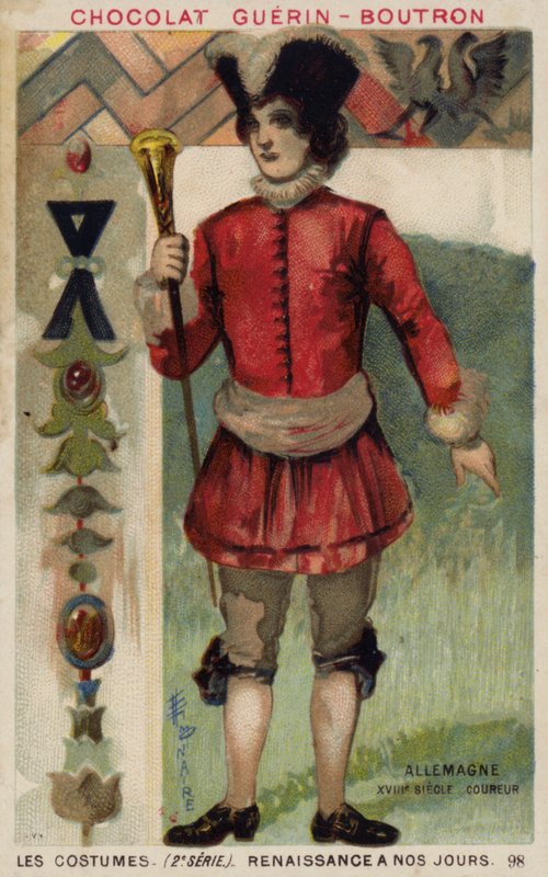 Alman haberci, 18. yüzyıl by French School