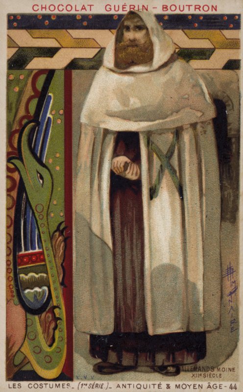 Alman keşiş, 12. yüzyıl by French School
