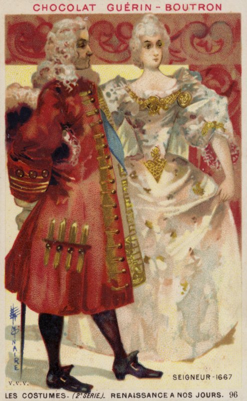 Lord ve leydi, 1667 by French School
