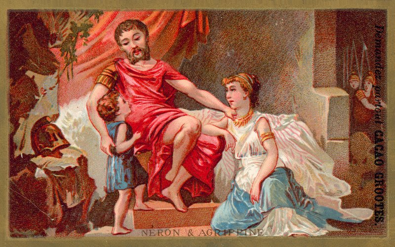 Nero ve Agrippina by French School