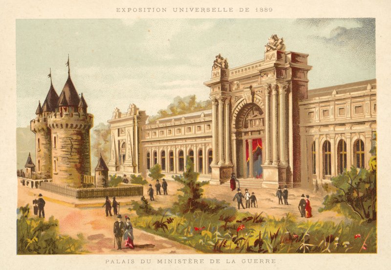 Savaş Bakanlığı Sarayı, Exposition Universelle 1889, Paris by French School
