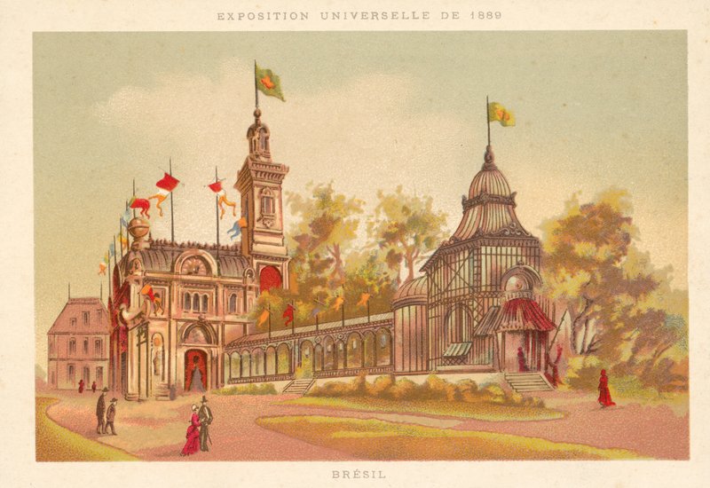Brezilya Pavyonu, Exposition Universelle 1889, Paris by French School