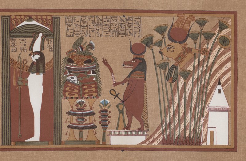 Scene from the Ancient Egyptian Papyrus of Ani, a Book of the Dead in the British Museum  by German School