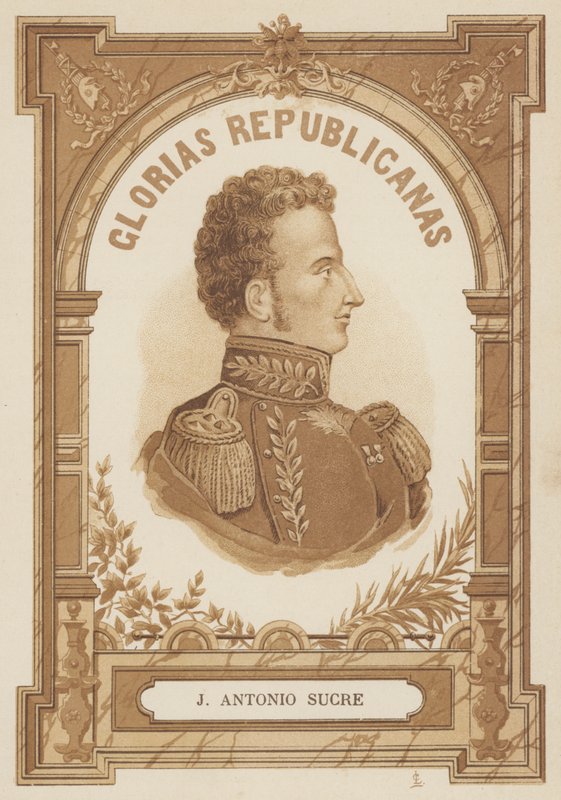 Antonio Jose de Sucre, Venezuela siyasi ve askeri lideri by Spanish School