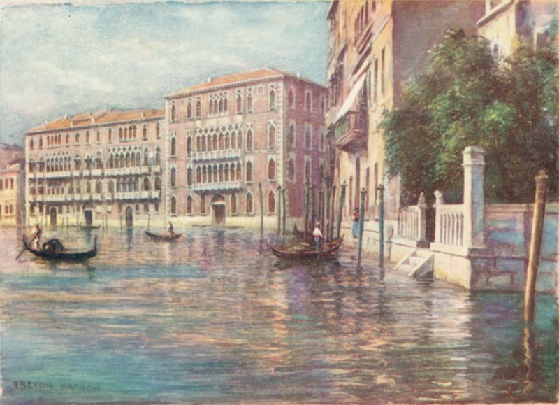 Palazzi Foscari ve Giustiniani by A. Trevor Haddon