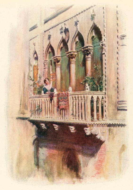 Balkon Palazzo Bragadin by A. Trevor Haddon