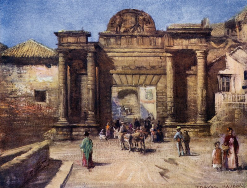 Cordova, Şehre Giriş (renkli taş) by A. Trevor Haddon