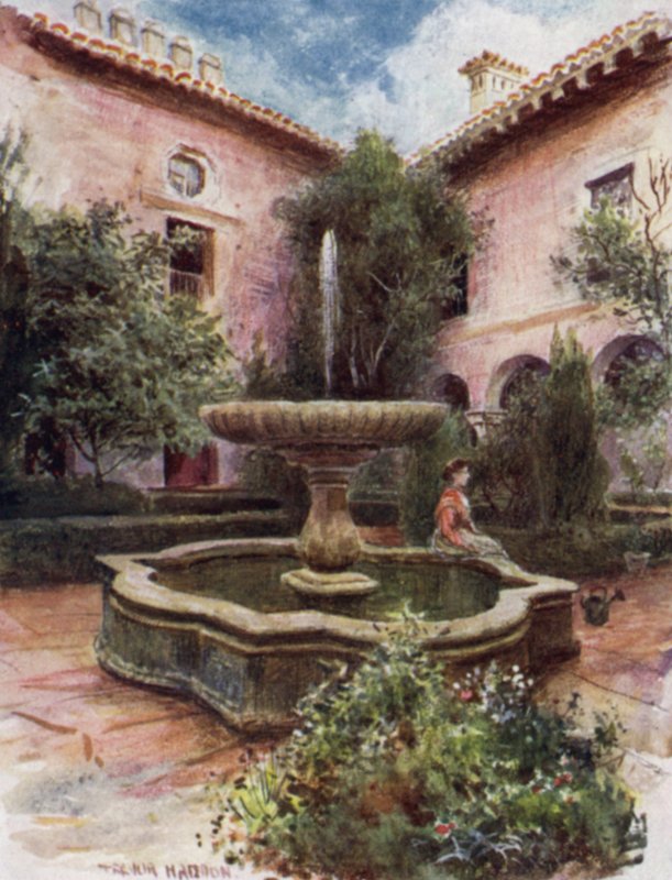 Alhambra, Daraxa Bahçesi (renkli taş) by A. Trevor Haddon