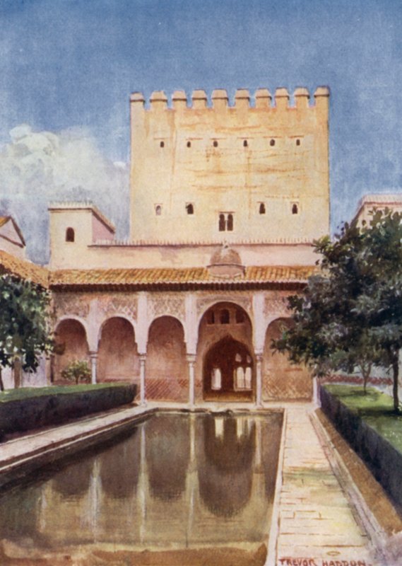 Alhambra, Comares Kulesi (renkli taş) by A. Trevor Haddon